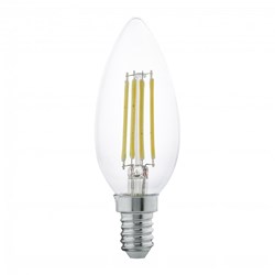 Bild von LED-Filament-Kerzenlampe C35 / 350lm / 4W / E14 / 220-240V / 2.700K / ww klar
