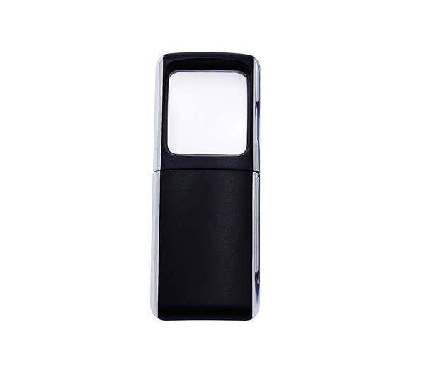 Bild von LED-Lupenlampe schwarz mit 3fach Vergrößerung und Beleuchtung / inkl. 2 x CR1220