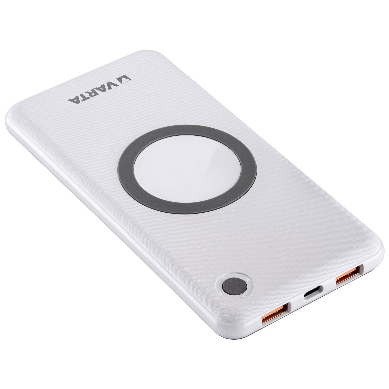 Bild von Varta 2 in 1 Wireless Charger und Power Bank V57913 / 10.000mAh / 3,7V / mit USB Typ C Ladekabel 50 cm