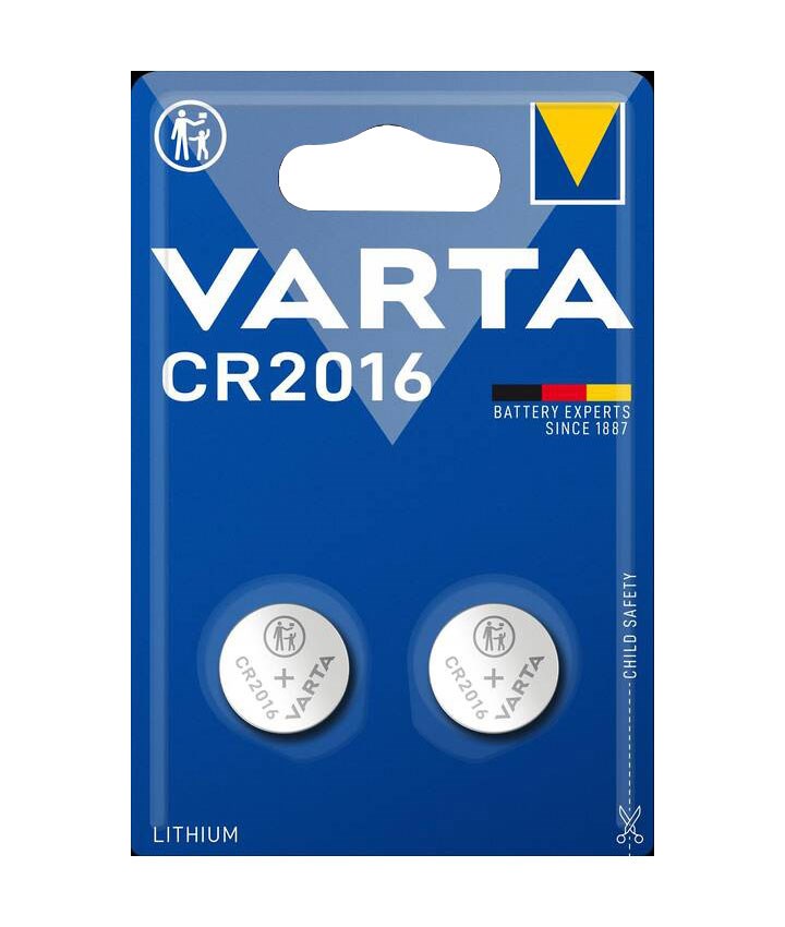 Bild von Varta Professional Electronics Knopfzellen Lithium 2er Blister / Art. CR2016 / 3 V / 90 mAh