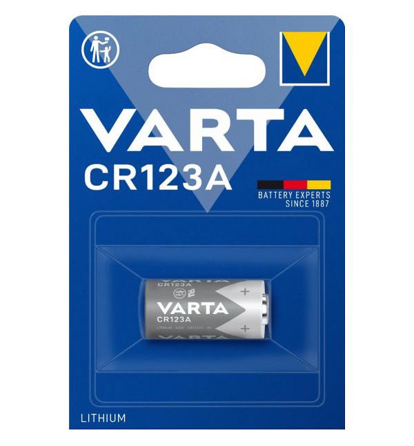 Bild von Varta Lithium Cylindrical Fotobatterie 3V / 1.430 mAh / CR17345 / V6205 / 123 / CR123A - 1er Blister