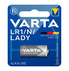 Bild von Varta Alkaline Professional Electronics LR1 Lady / 850 mAH / 1,5V / 1er Blister / V4001