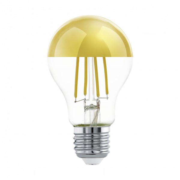 Bild von LED Filament Kopfspiegellampe A60 gold / 806 lm / 7,3W / E27 / 220-240V / 2.700K / ww