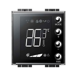 Bild von Legrand MyHome SCS UP-Thermostat mit beleuchtetem Display / 2-modulig