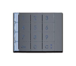 Bild von Bticino Frontblende Zehnertastatur Allstreet für Codelock-/Tastatur-Modul
