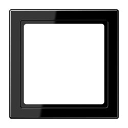 Bild von Zwischenrahmen für Geräte / 55 x 55 mm / Thermoplast schwarz hochglänzend