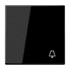 Bild von Wippe mit Symbol Klingel Serie LS mit Dichtungsflansch / Duroplast schwarz glänzend, Bild 1