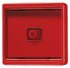 Bild von Abdeckung mit Glasscheibe und roter Wippe mit rotem Lichtaustrittsfenster für alle wassergeschützten AP-Schalter und -Taster / rot, Bild 1