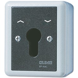 Bild von Schlüsselschalter / Jalousie-Wendeschalter 2-polig / 2 Antriebe / Alu-Druckguss