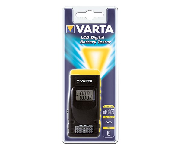 Bild von Varta LCD digitaler Batterietester für Batterien, Akkus und Knopfzellen mit LCD-Display - inkl. 2 Knopfzellen