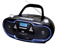 Bild von USB-MP3-CD-Radiorecorder mit Kassette blau CMP 574 USB / tragbar / Kopfhöreranschluß / Netz-oder Batteriebetrieb