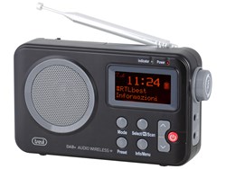 Bild von Tragbares Radio schwarz / DAB 7F80 R / DAB/DAB+ / FM /  RDS / Bluetooth / Uhr mit 2 programmierbaren Alarmen / digitale Steuerung / Kopfhöreranschluß / batteriebetrieben