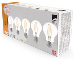 Bild von 5er Packung LED Filament Glühlampe A60 / 806 lm / 7W / E27 / 220-240V / 2.700K / 827 ww klar