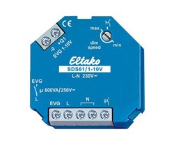 Bild von Eltako 1-10V-Steuer-Dimmschalter für EVG / SDS61/1-10V / 1 Schließer 600VA