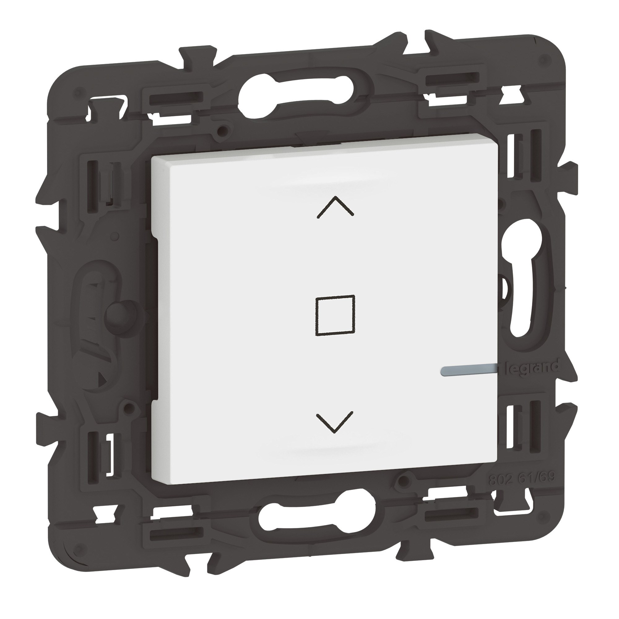 Bild von Vernetzter Rollladenschalter Mosaic with Netatmo / 2-modulig / ultraweiß