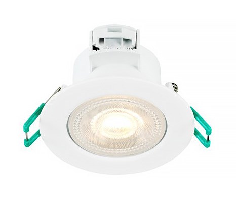 Bild von LED-Einbaustrahler Start Spot IP44 weiß / 550lm / 5,5W / 220-240V / 38° / 2.700-4.000K / phasendimmbar / vertikal schwenkbar