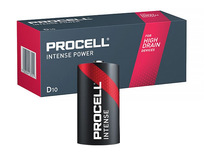 Bild von Duracell Procell Intense D Cell / 1,5V / LR20 / PX1300 / D / Mono / 10er Tray