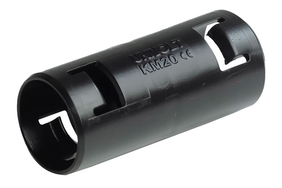 Bild von Zugfeste Krallenmuffe schwarz KM Turbo 40 für RohrØ 40 mm / IP65 / halogenfrei + UV-beständig