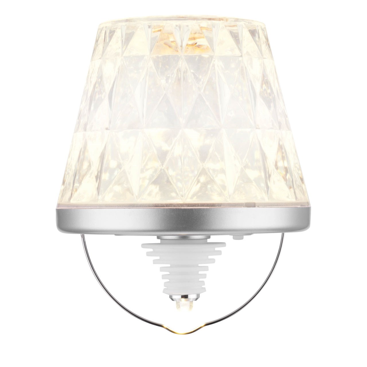 Bild von LED Akku Flaschenleuchte Lamprusco Cristal 130lm / 1,6 W / 3.000 K / Li-Ion-Akku betrieben / inkl. USB-Kabel / IP54