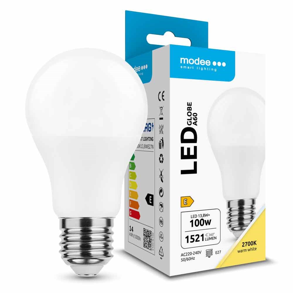 Bild von LED Glühlampe A60 / 1.521lm / 13,8W / E27 / 220-240V / 270° / 2.700K / 827 ww matt