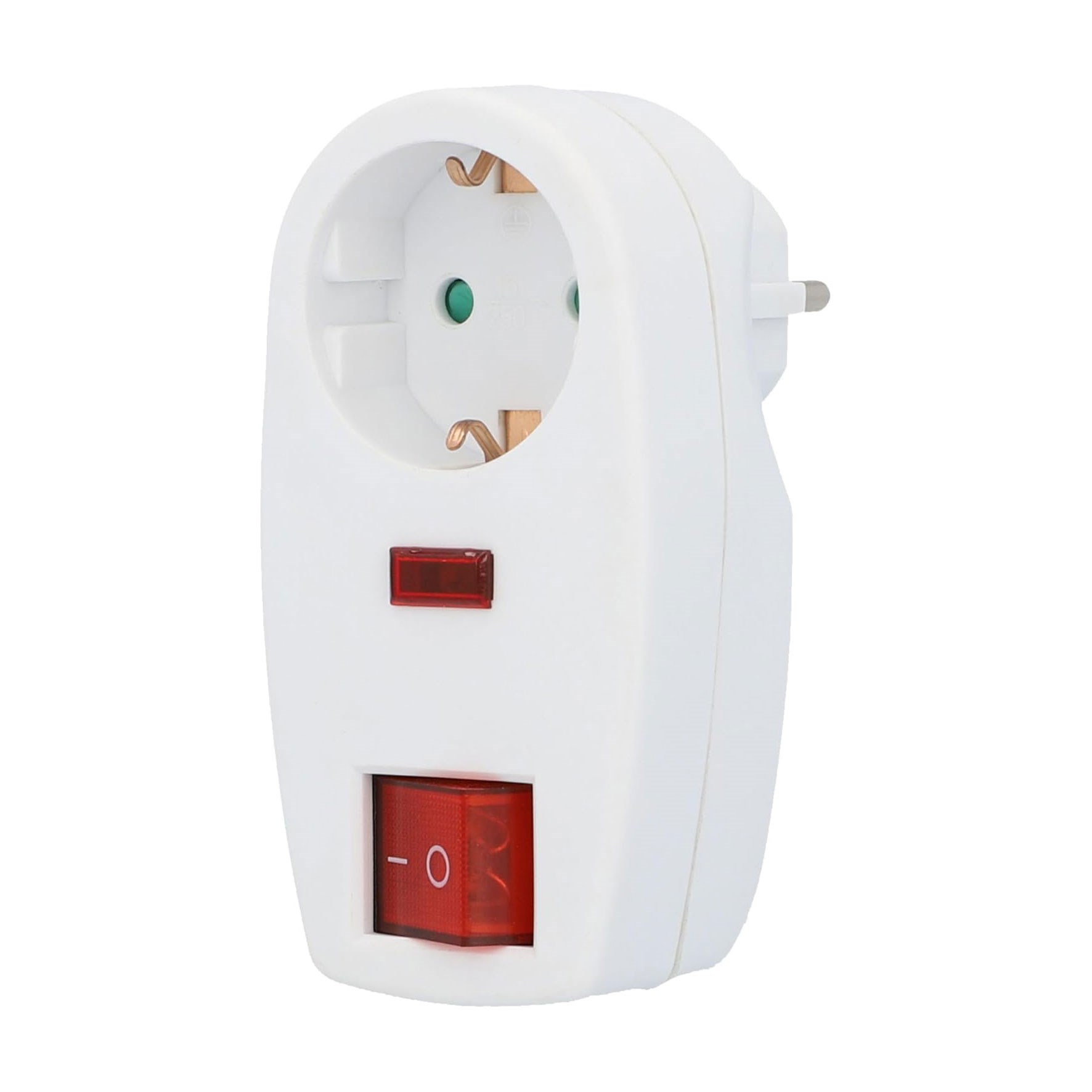 Bild von Zwischenstecker mit Überspannungsschutz, Kontrollampe  + EIN-/AUS-Schalter - max. 3.500 W