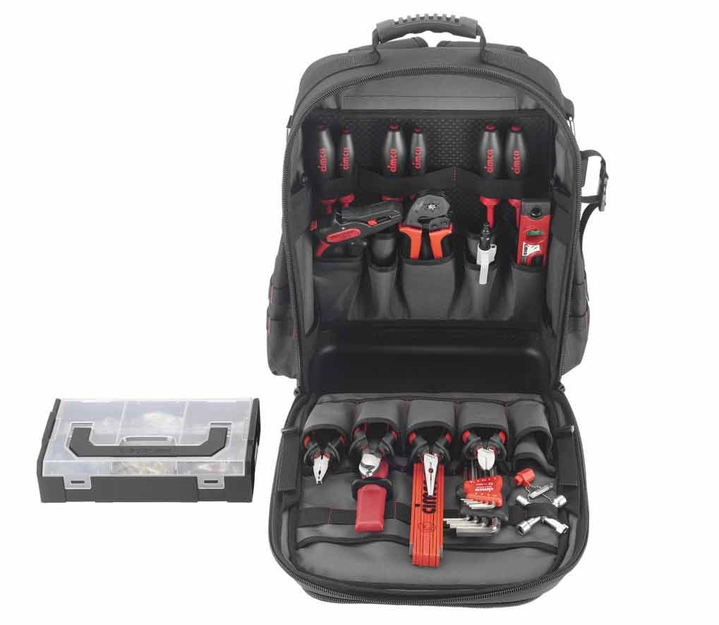 Bild von Cimco Werkzeug-Rucksack Ergo-XL30 electric, 24-teilig mit L-BOXX Mini / 30 l Volumen