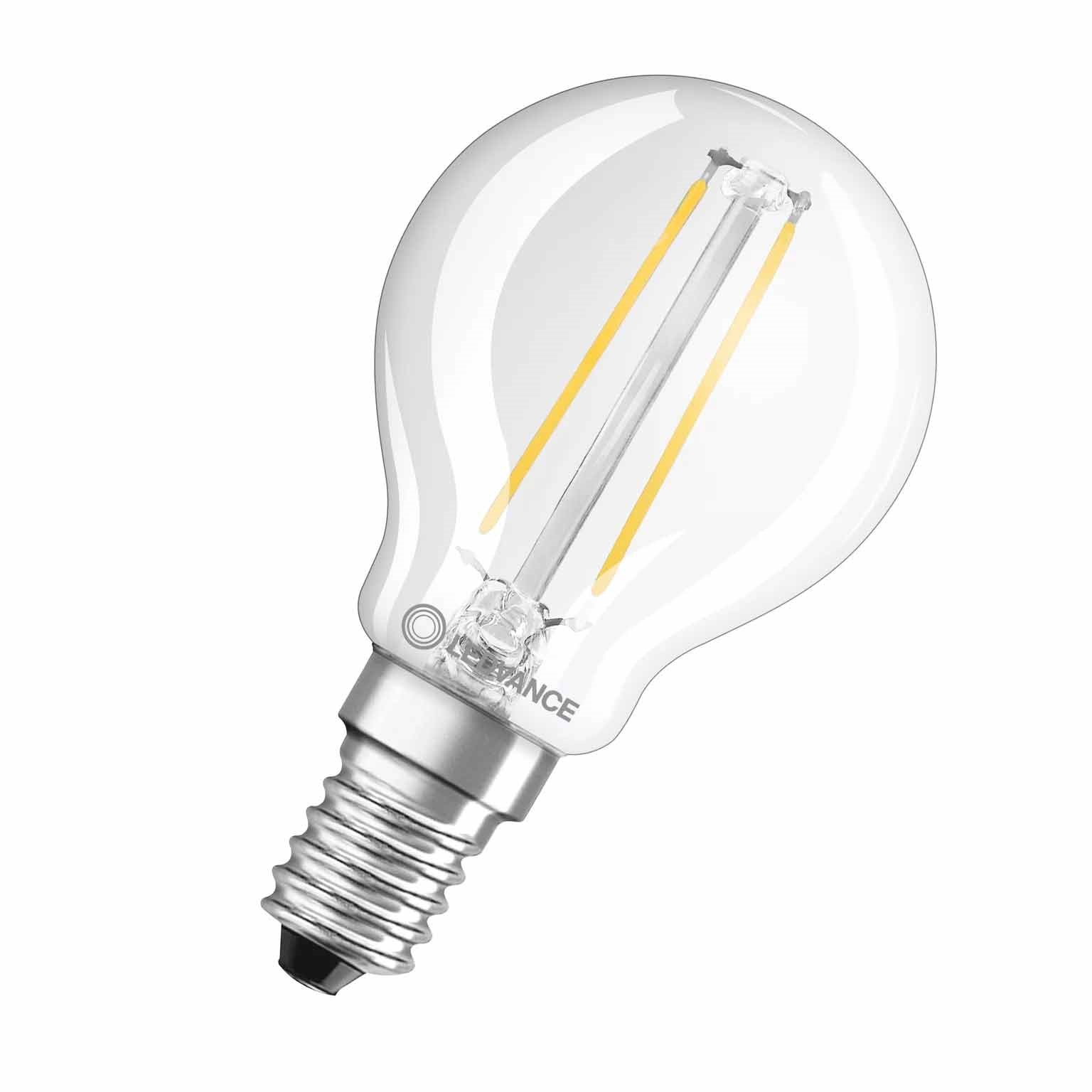 Bild von LED Filament Kugellampe Classic P25 / 250lm / 2,5W / E14 / 220-240V / 300° / 2.700K / 827 ww klar