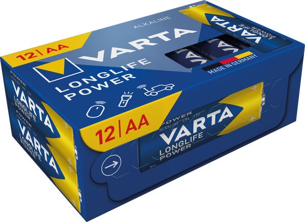 Bild von Varta Mignon 12er Longlife Power Cube Alkaline LR6 4906 / AA / 1,5V