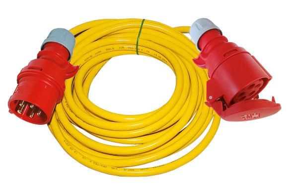 Bild von CEE-Verlängerung 16A / 5x1,5 mm2 / 5m mit Stecker 5x16A / 015-6 - 332PC014 + Kupplung 5x16A / 215-6 - 332PC017