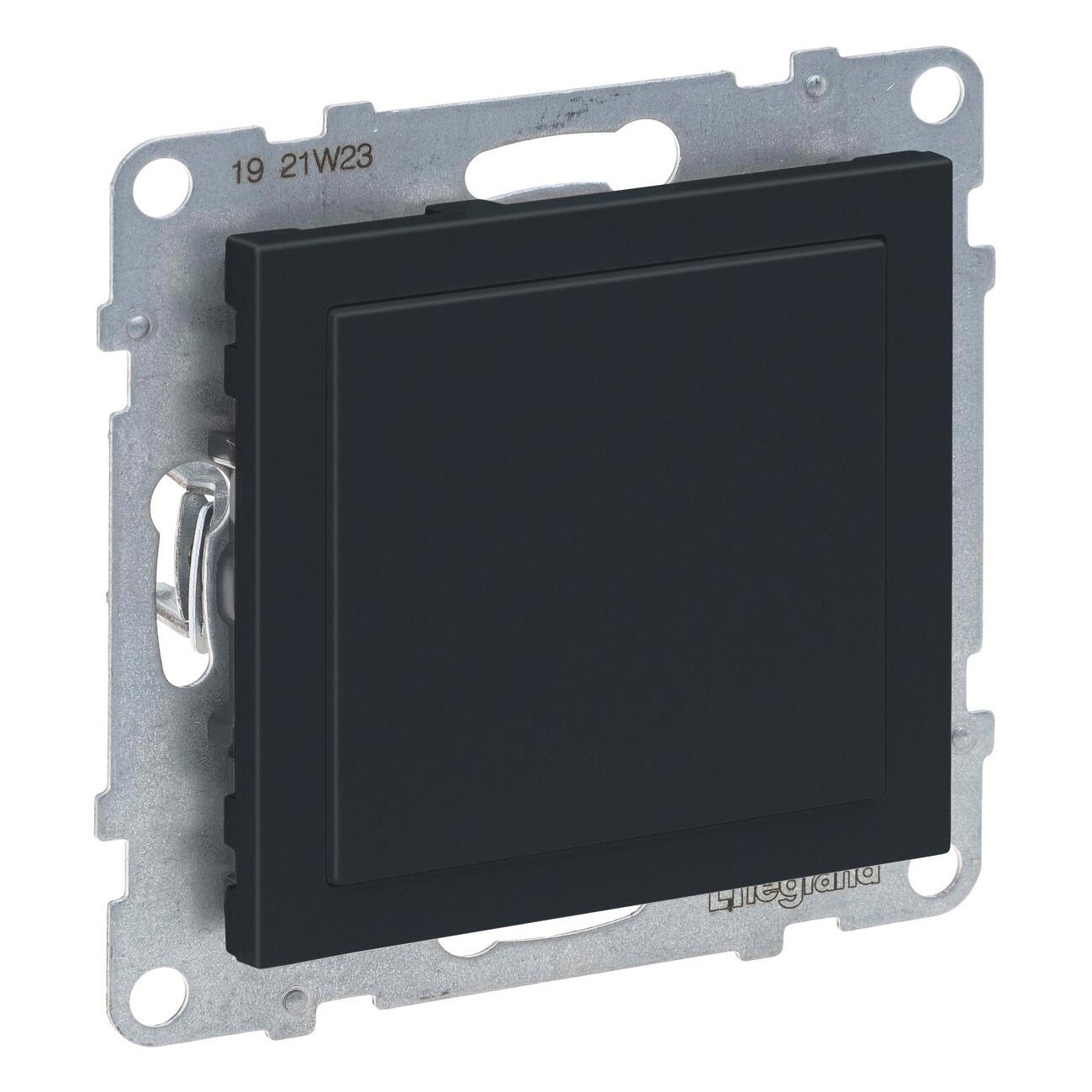 Bild von Legrand SEANO Blindabdeckung & Mosaic-Adapter, für Schalterprogramme Mosaic, anthrazit lackiert
