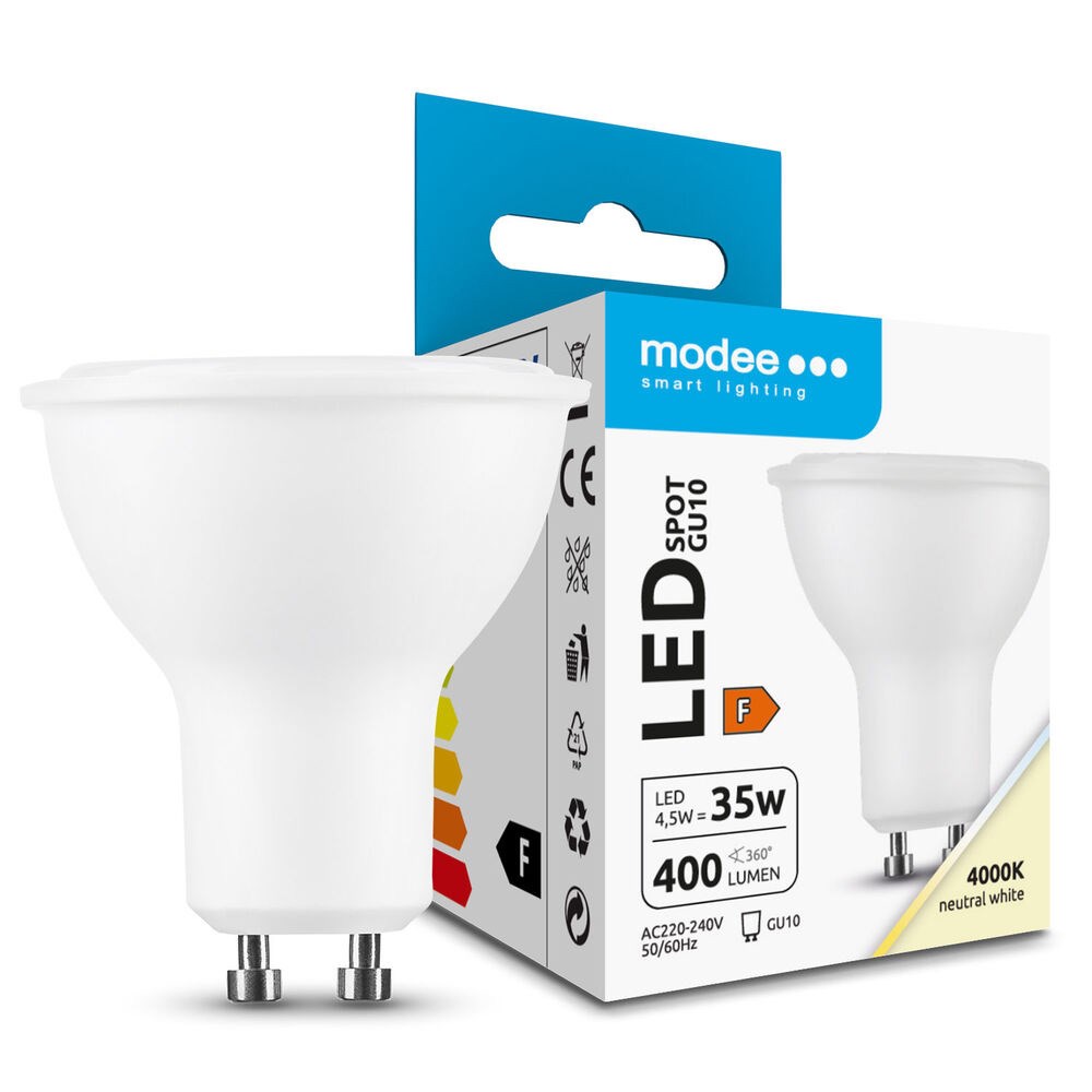 Bild von LED-Reflektorlampe PAR16 / 400lm / 4,5W / GU10 / 220-240V / 110° / 4.000K / 840 nw matt