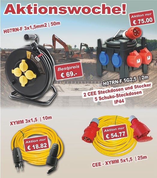 Bild von Kober Aktuell 2025-076 Kabeltrommel, Baustellen-Verlängerungen AKTIONSWOCHE!