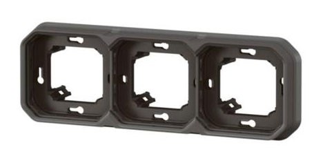 Bild von Legrand Plexo New FR UP 3-fach Tragring, horizontal-vertikal / anthrazit