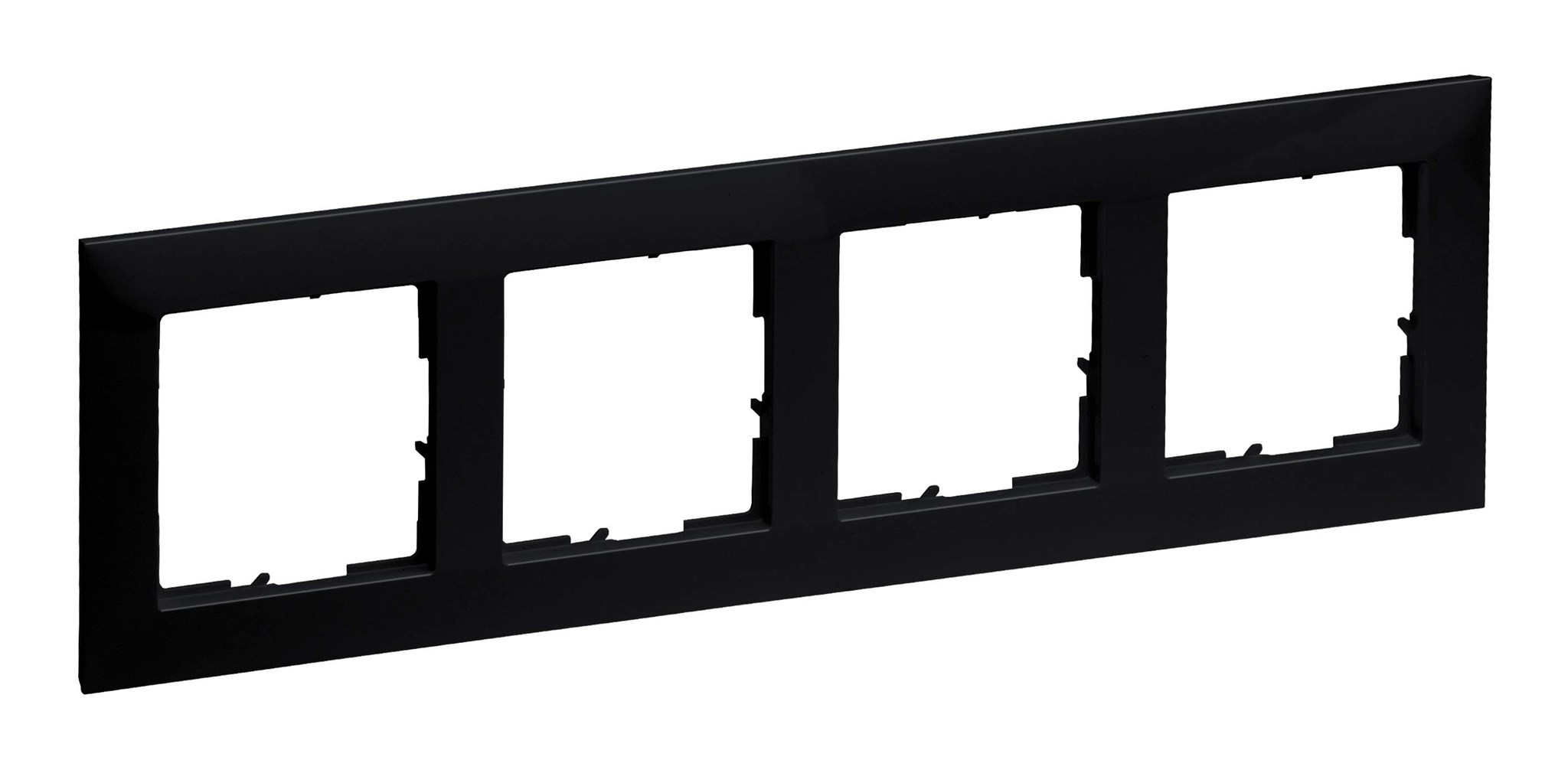 Bild von Legrand SEANO Rahmen 4-fach / 87 x 301 mm / horizontal-vertikal / schwarz