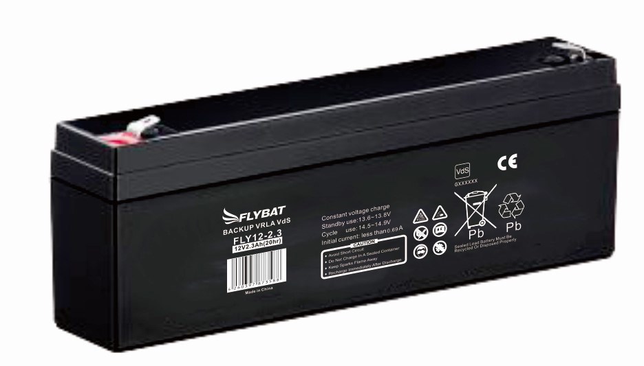 Bild von FLYBAT Akku 12V 2,3Ah (20hr) VdS-Zulassung / Faston 4,75 mm