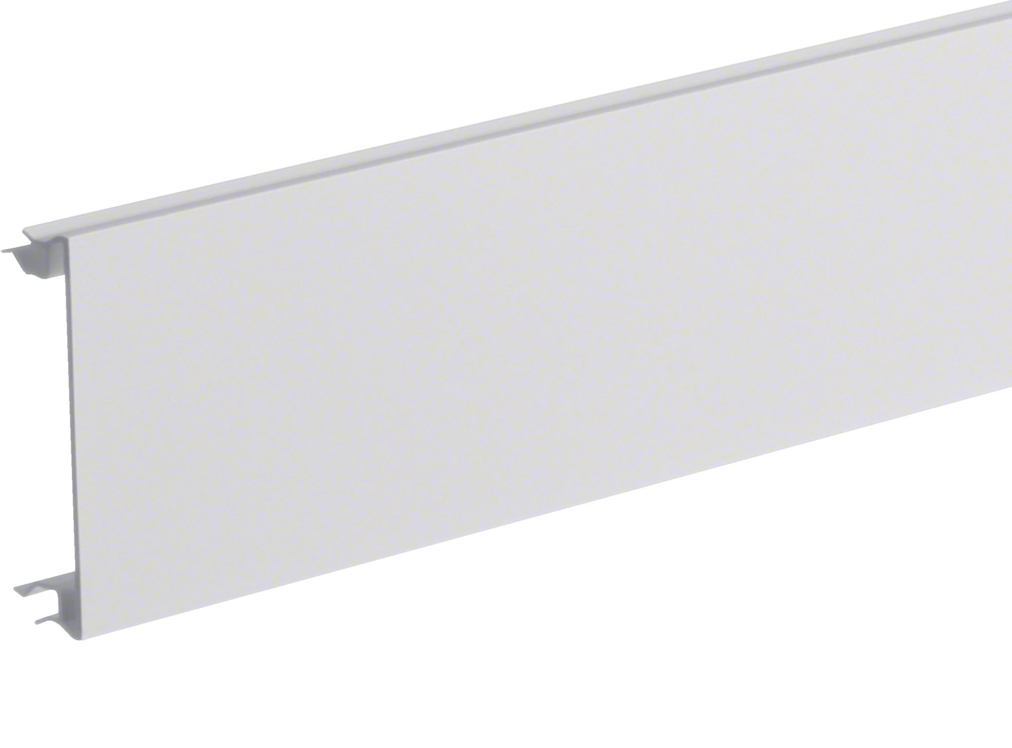 Bild von PVC Brüstungskanal Projekt-Oberteil 80 mm / verkehrsweiß