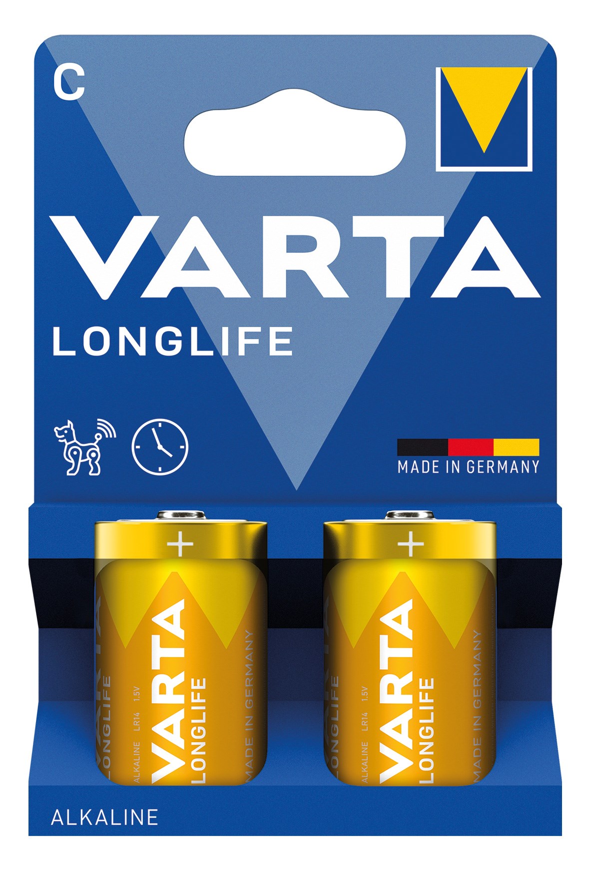 Bild von Varta Longlife Alkaline Baby 2XC / 2er Blister / V4114