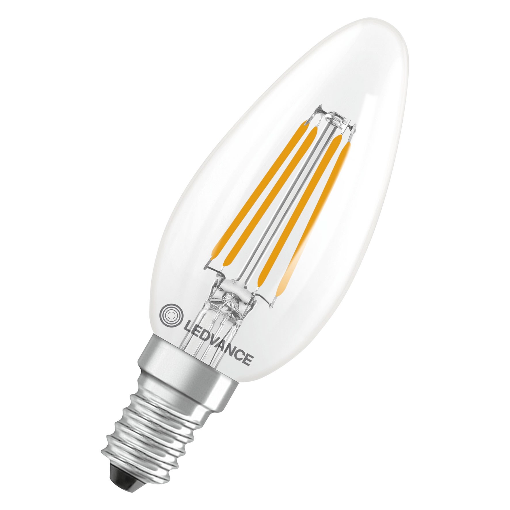 Bild von LED Filament Kerzenlampe Classic B40 / 470lm / 3,4W / E14 / 220-240V / 300° / 2.700 K / 827 ww klar dimmbar