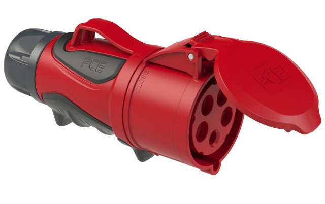 Bild von PCE CEE Kupplung Grip mit Schraubklemmen IP44 / 16A / 5polig / 400V / Uhrzeitstellung 6 h