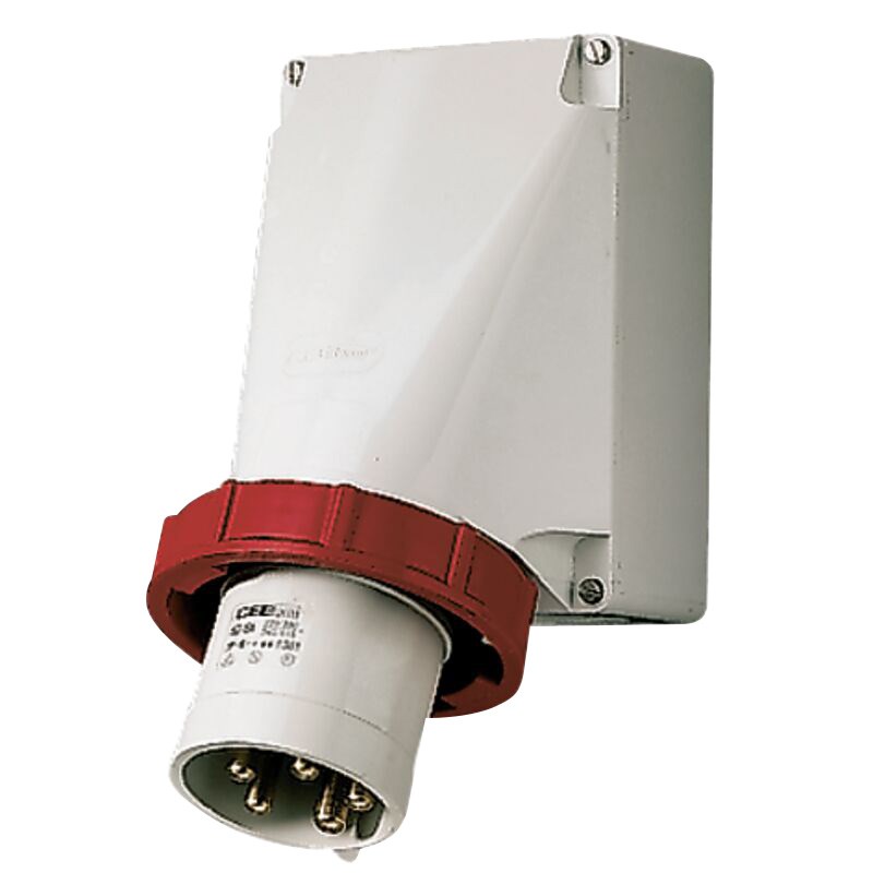 Bild von Mennekes CEE-Wandgerätestecker IP67 / 63A / 5-polig / 6h / 400V