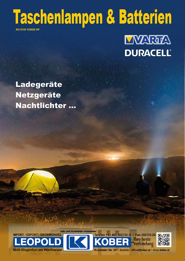 Bild von Katalog Taschenlampen und Batterien