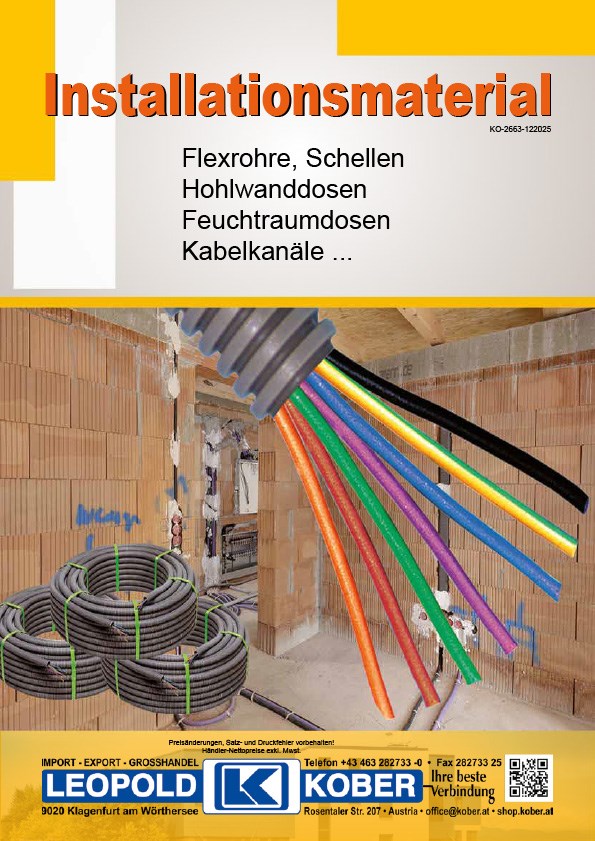 Bild von Katalog Installationsmaterial mit Preise