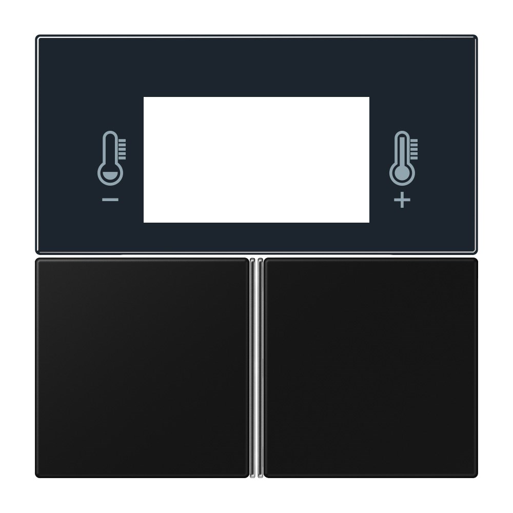 Bild von KNX Tastensatz F40 Raumcontroller, Thermoplast lackiert, Serie LS, graphitschwarz matt