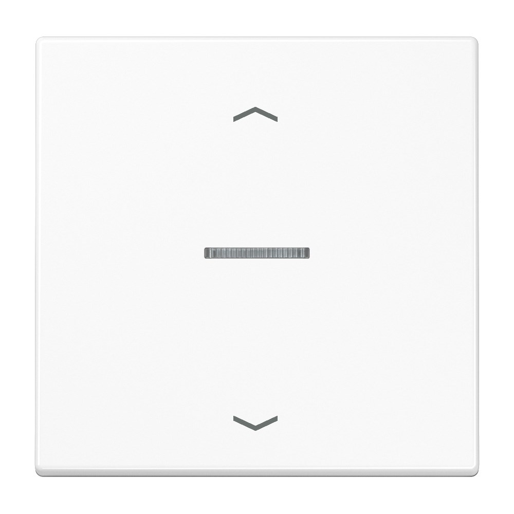 Bild von Wippe für KNX Taster, F10, mit Pfeilsymbolen, mit Lichtleiter, Duroplast, Serie LS, alpinweiß