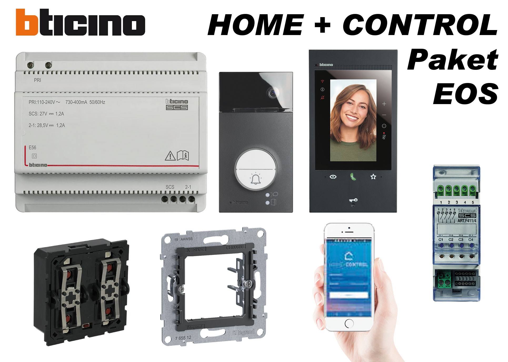 Bild von Bticino HOME + CONTROL Paket EOS