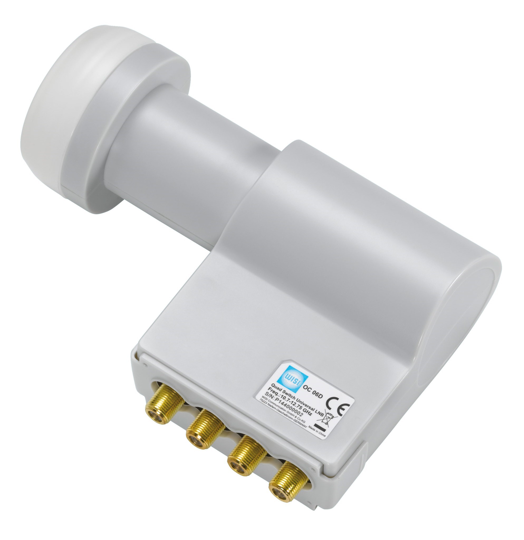 Bild von WISI Quad-LNC 4cm Feed für 4 Teilnehmer, universal