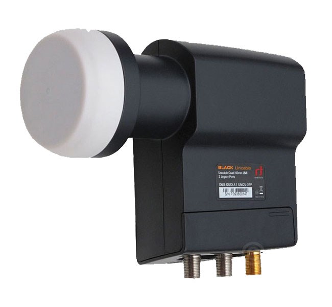 Bild von INVERTO SCR UNICABLE LNB mit vergoldeten F-Anschlüssen / 0,2 dB LNB, 2 Legacy Ausgänge