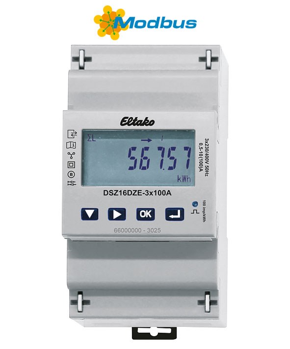 Bild von Direktmessender Zweirichtungs-Drehstromzähler DSZ16DZE-3x100A / ohne MID