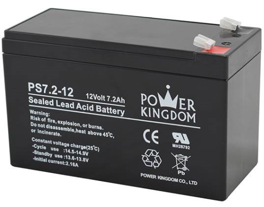 Bild von Power Kingdom PS 12V / 7,2Ah VdS Zulassung / 4,8mm Faston