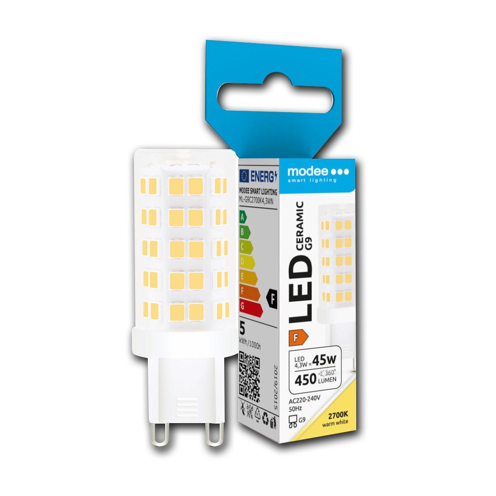 Bild von LED-Stiftsockellampe 450lm / 4,3W / G9 / 220-240V / 300° / 2.700K / ww